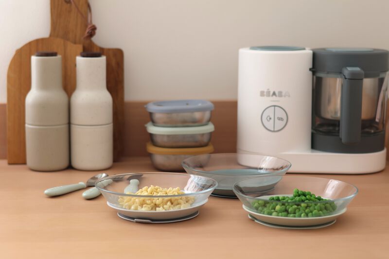 Set de 3 Platos de Vidrio BEABA x DURALEX - Misty green