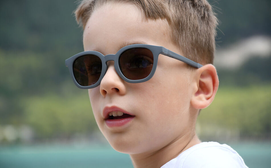 Lunettes 4-6 ans Square Sunny Gris min&eacute;ral