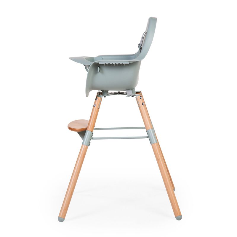 Evolu Chaise Haute - Réglable En Hauteur (50-75 Cm/*90 Cm) - Naturel Menthe (Childhome) - Image 8