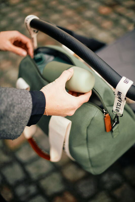 Nusery bag Mommy Club Signature Canvas green