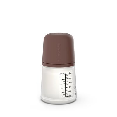 Biberon anti-colique ZERO.ZERO 180 ml - D&eacute;bit Lent Caramel