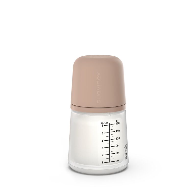 ZERO.ZERO Anti-Kolik Flasche 180 ml - Langsamer Nahrungsfluss Almond