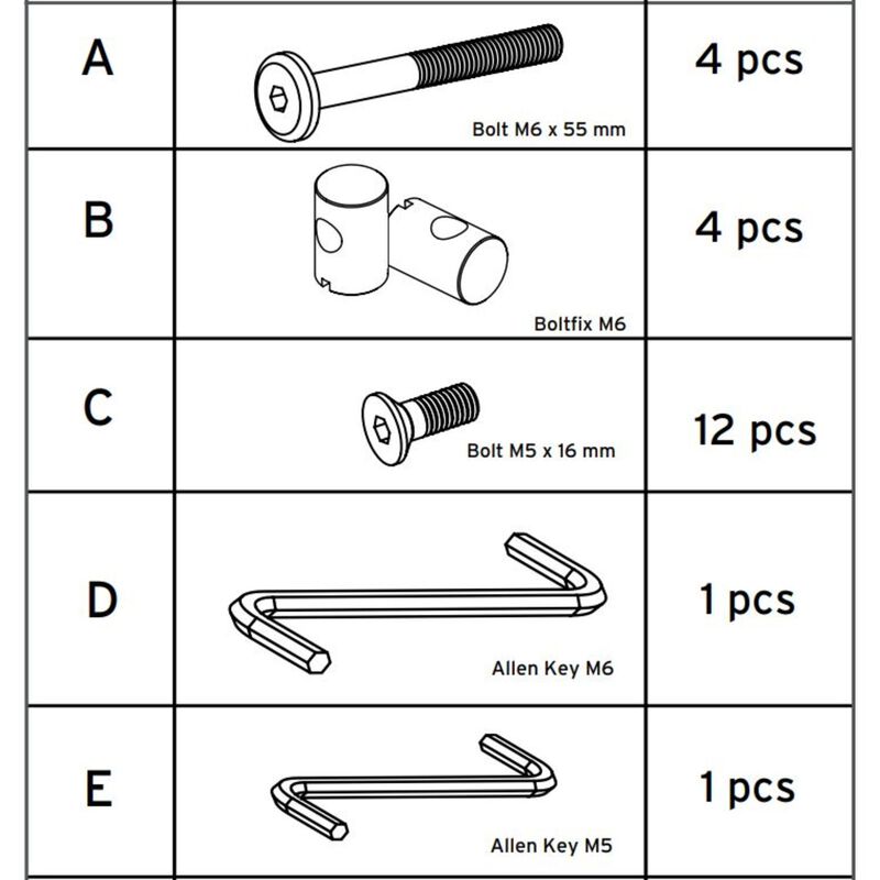 Set de vis - Evosit