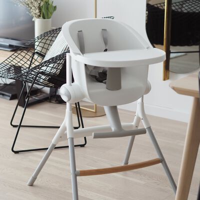 Chaise haute &eacute;volutive Up and Down&reg; Blanc/Gris