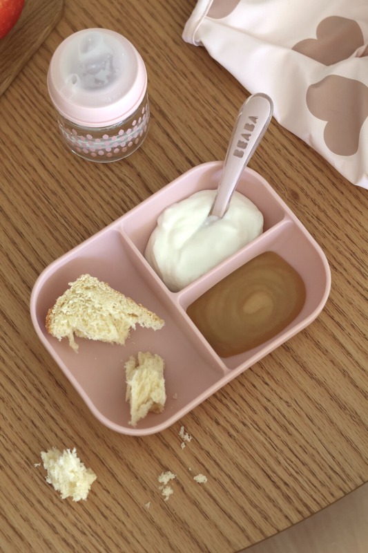  Silicone Suction Plate and Spoon Set Cotton Candy