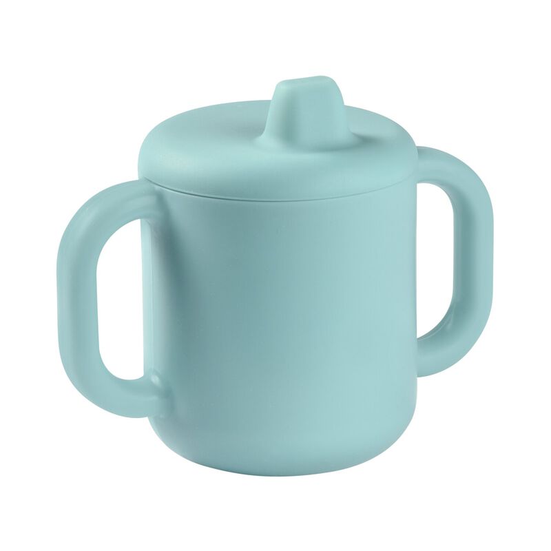 Silicone learning cup blue