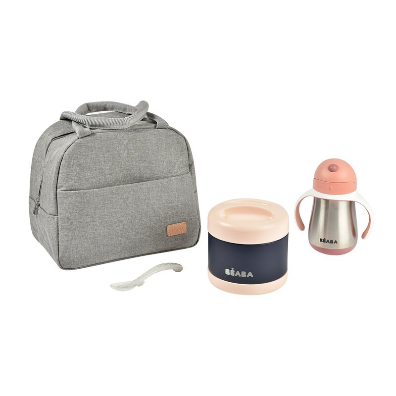 On-the-go mealtime old pink