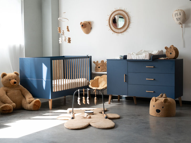 Cot bed 70x140cm Bold Blue 