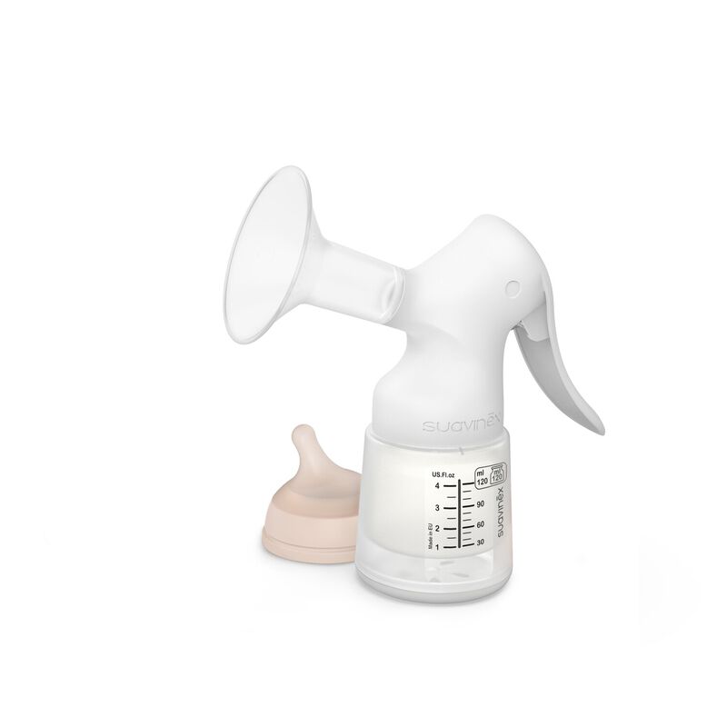 ZERO.ZERO 120 ml handmatige borstkolf met flesje
