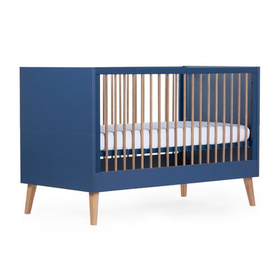 Lettino legno blu 70x140 + doghe 