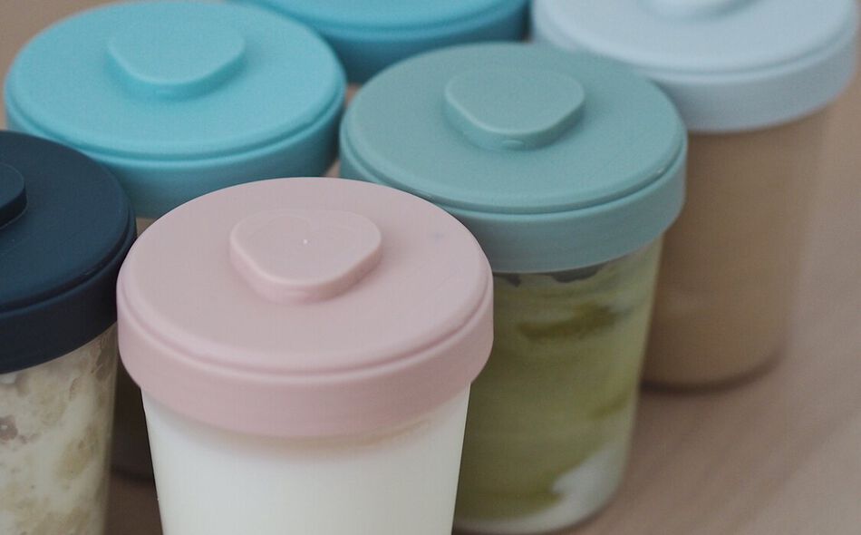 Toddler Food Storage Set -6 Clip Portions Container (6x250 ml) 