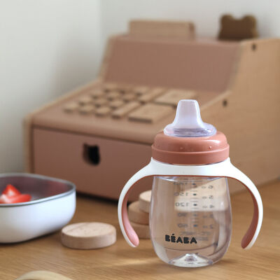 Biberon d'apprentissage 2 en 1 - 210ml Terracotta