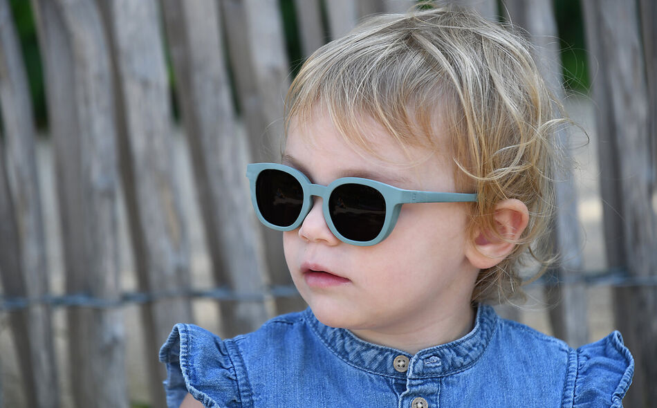 Gafas de sol 2-4 a&ntilde;os SQUARE BRIGHT Verde ahumado 