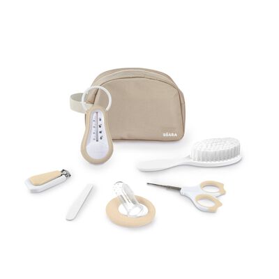 Toiletry bag with 7 accessories - Clay Earth