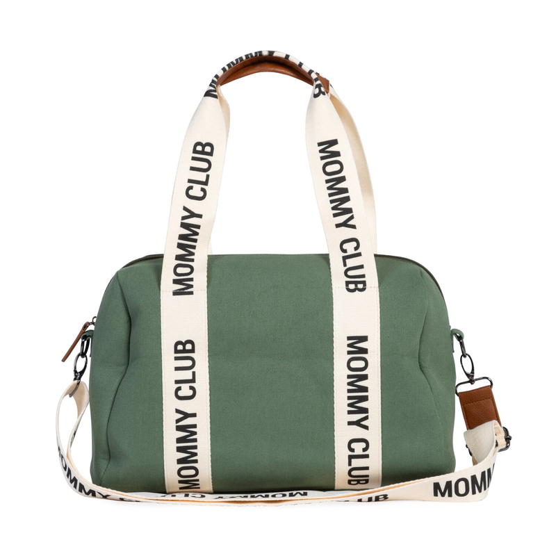 Nusery bag Mommy Club Signature Canvas green