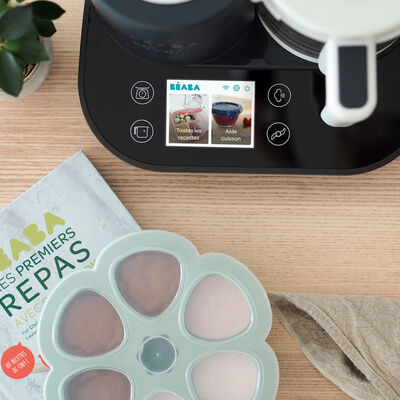 Moule multiportions silicone 6X90ml Vert sauge 