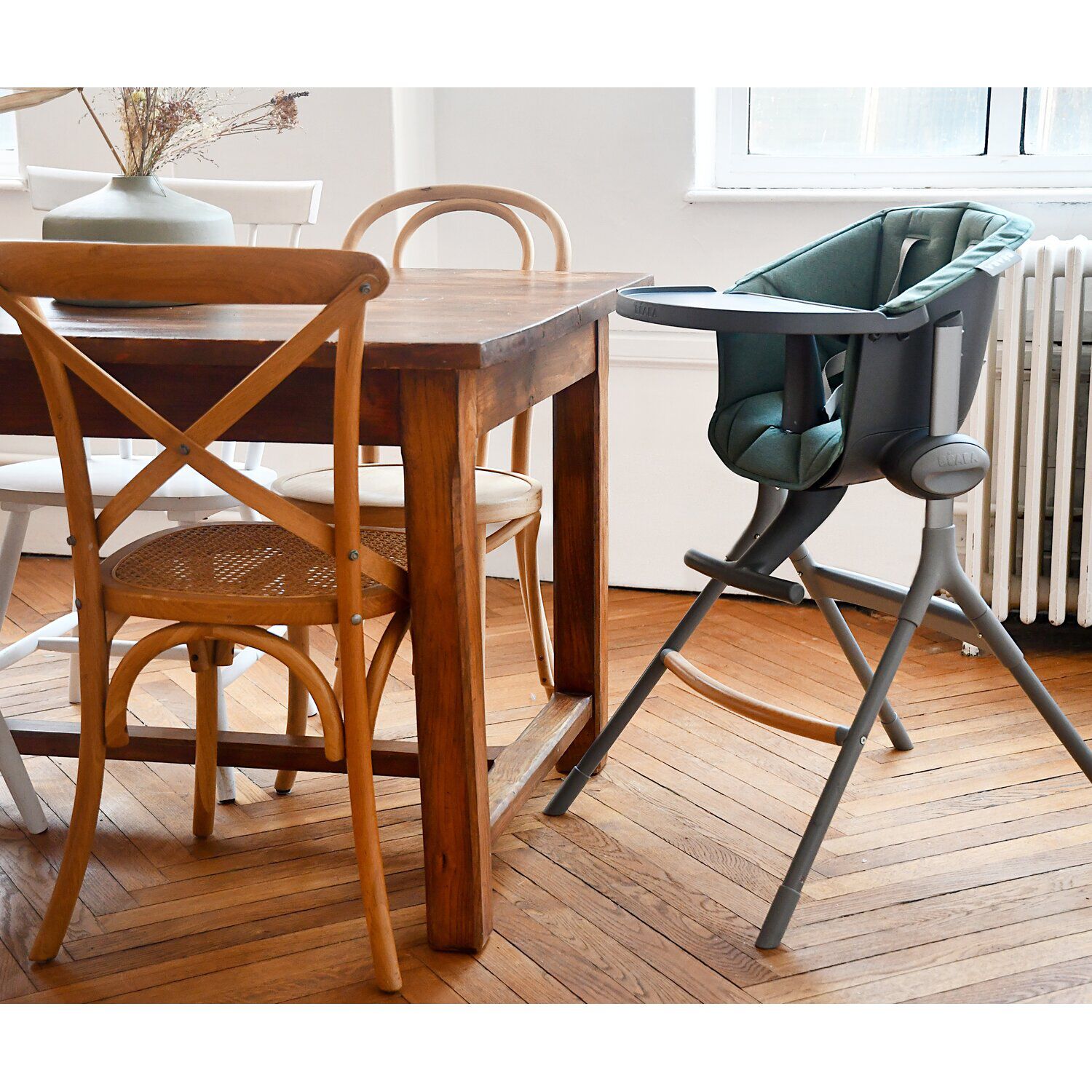 Up Down HighChair Seat Cushion green
