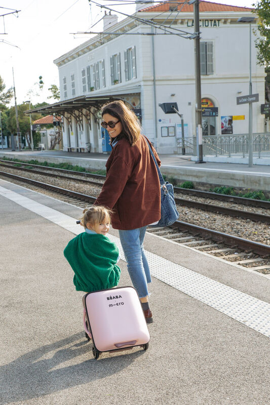 Equipaje Maleta Eazy con asiento de viaje - Sorbete