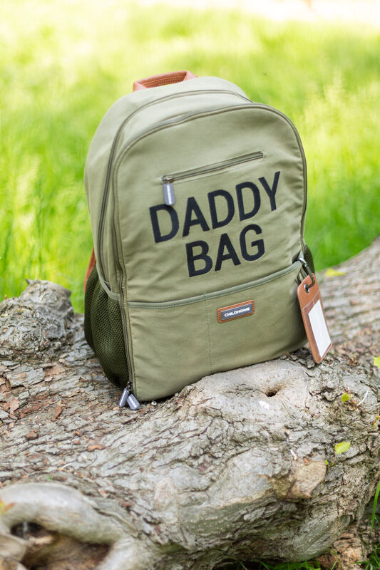 Nursery backpack Daddy Bag Canvas kaki