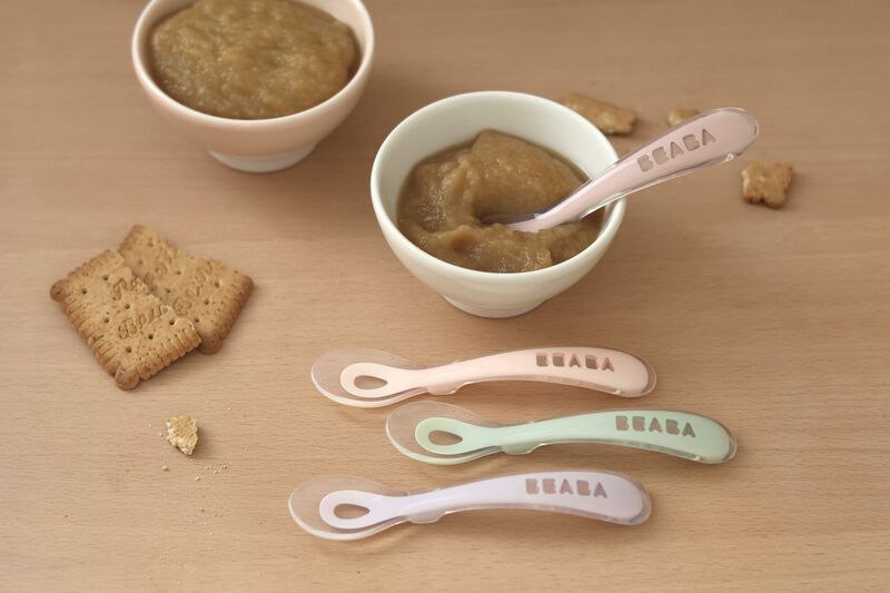 Lot 4 cuill&egrave;res 2&egrave;me &acirc;ge silicone
