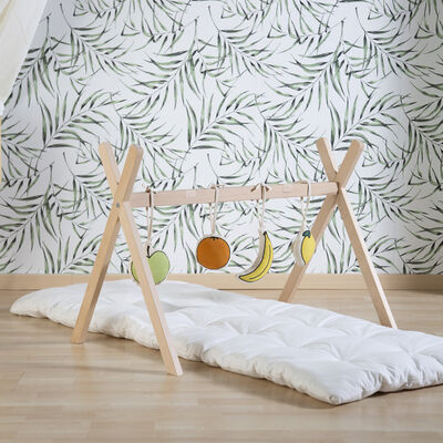 Tipi Support Pour Couffin Moise + Arche Bébé - Bois - Nature