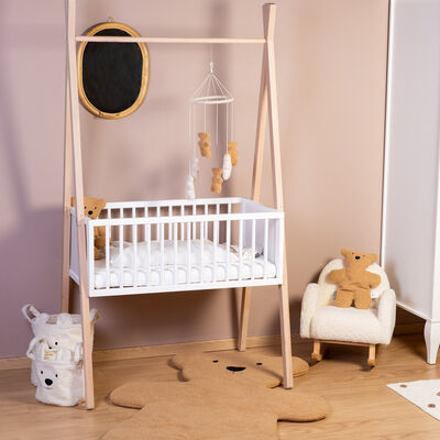 Tipi Cradle 50x90 Cm + Clothing Rack