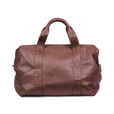 Mommy Bag &reg; Verzorgingstas - Signature - Vegan leer - Donker Bruin