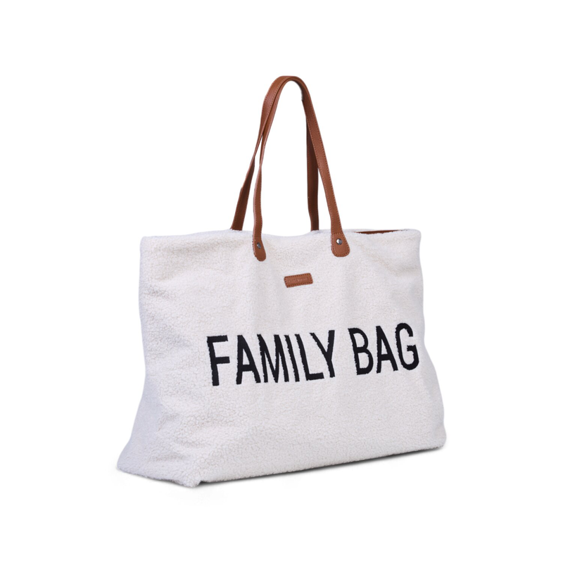 Family Bag Sac A Langer - Teddy Ecru (Childhome) - Image 4