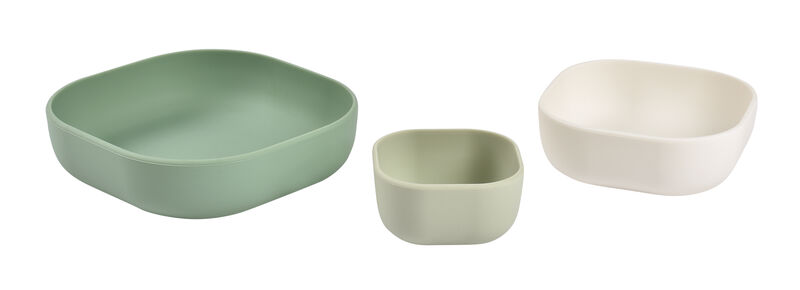 10 Pc Covered Stainless Steel and Silicone Mixing Bowl Set - Mint Green