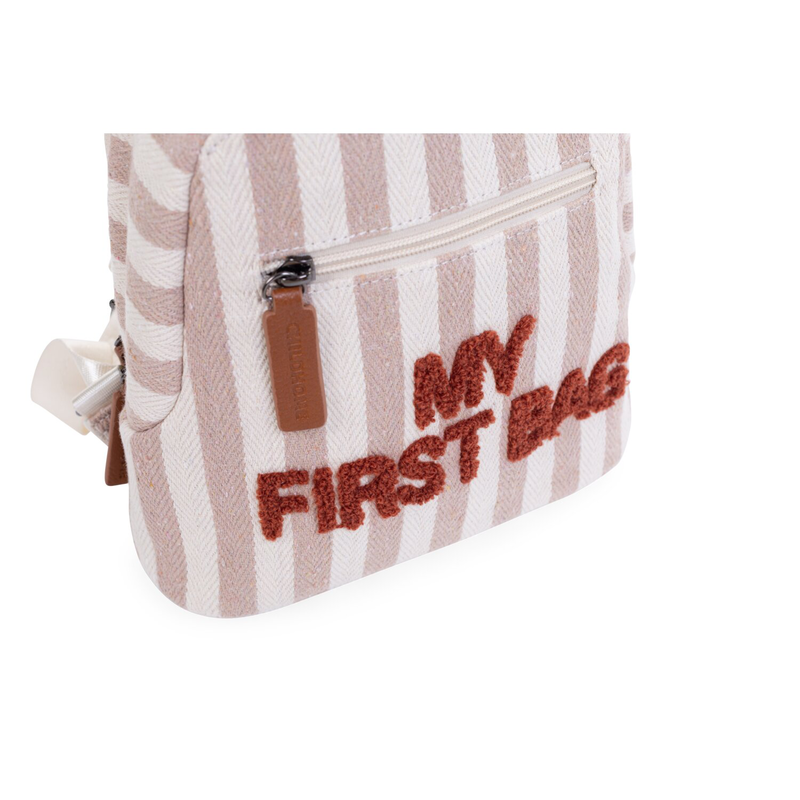 My First Bag Sac a dos Enfant - Rayures - Nude/Terracotta (Childhome) - Image 6