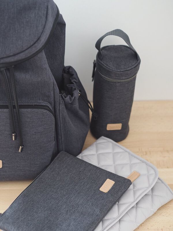 Vancouver Backpack / Nursery Bag / Mommy Bag  - Dark Grey