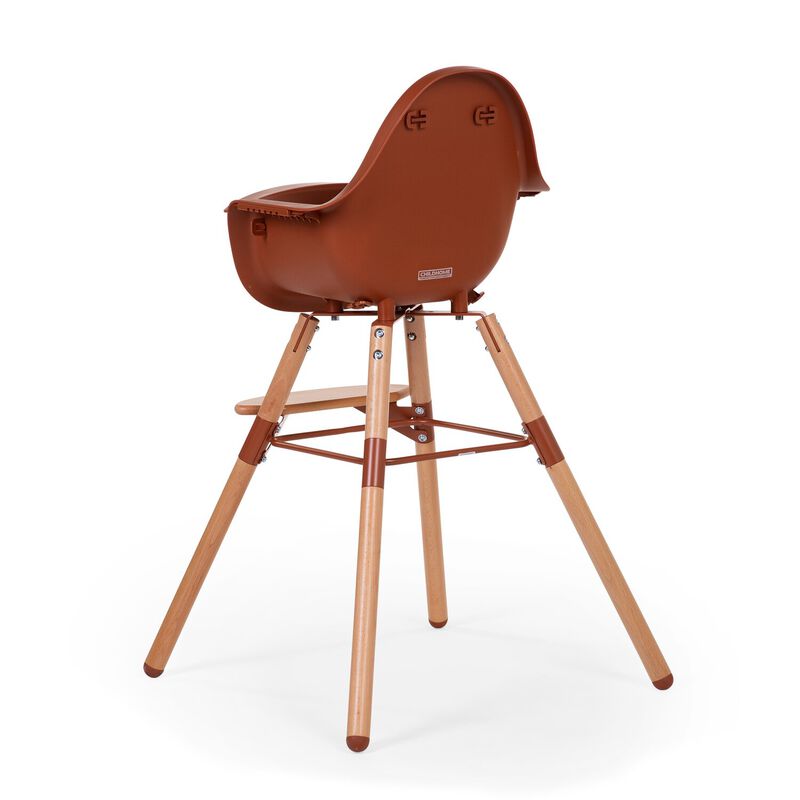 Evolu High Chair - Adjustable In Height (50-75 Cm/*90 Cm) - Rust