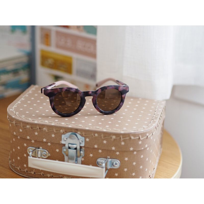 Sunglasses 2-4 years happy pink tortoise