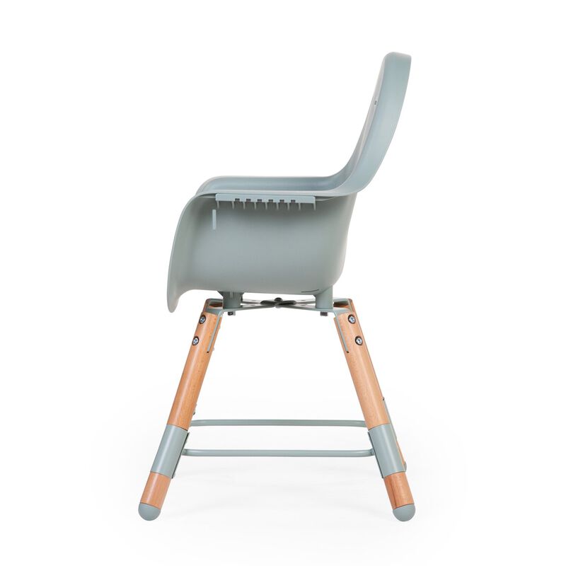 Evolu Chaise Haute - Réglable En Hauteur (50-75 Cm/*90 Cm) - Naturel Menthe (Childhome) - Image 16