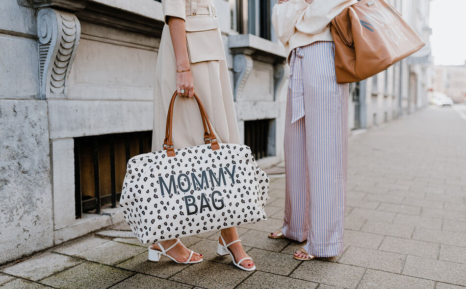 Mommy Bag Diaper bag, Delivery bag, Hospital bag, Travel bag with changing mat - LEOPARD