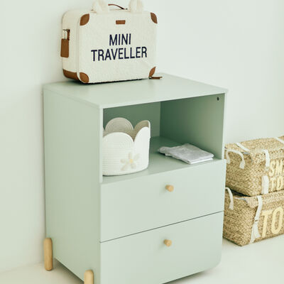 Mini Traveller Valise Enfant - Teddy Ecru