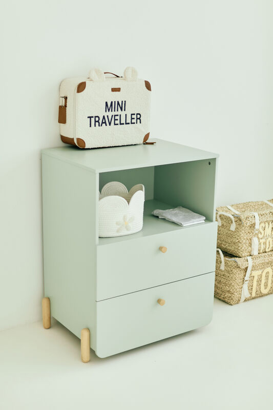 Suitcase Mini Traveller Teddy off white