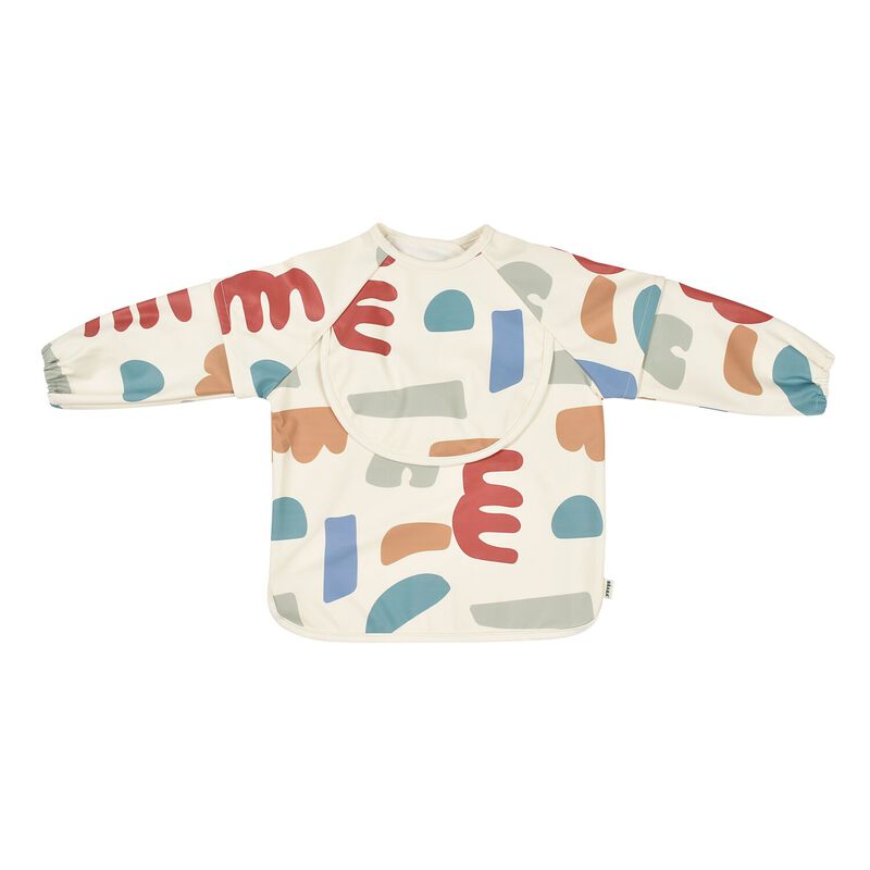 2 in 1 Evolutionary Bib with removable handle and foldable pocket - Playful 