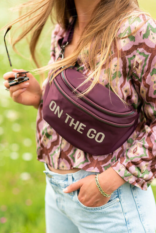 Childhome On-The-Go Belt Bag - Aubergine