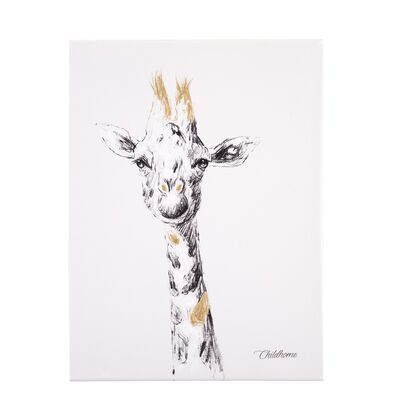 &Ouml;lgem&auml;lde - Giraffe + Gold - 30x40 Cm