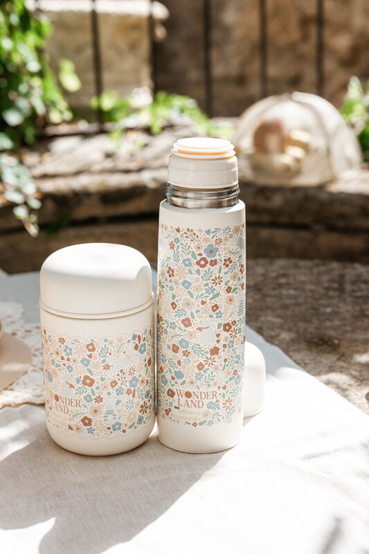 Wonderland 400ml thermos flask - Liberty beige 