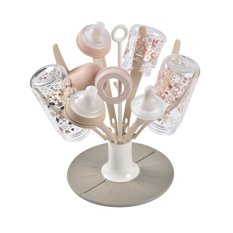 Egoutte-biberons pliable flower - Terre d'argile