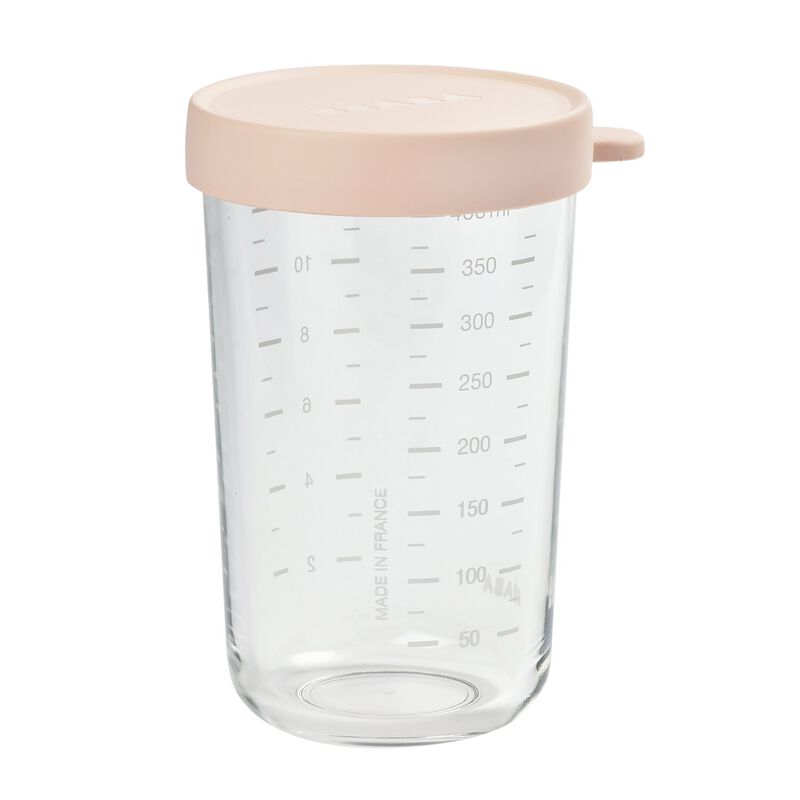  Glass Container 14 oz. Rose