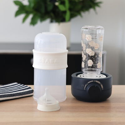  BEABA Bib'Expresso - Calentador de agua rápido, prepara la  botella para fórmula en 30 segundos, dispensador de agua de calentamiento  rápido para biberones, calentador de alimentos para bebés, : Bebés