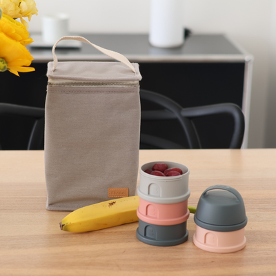 Pochette repas isotherme Gris perle