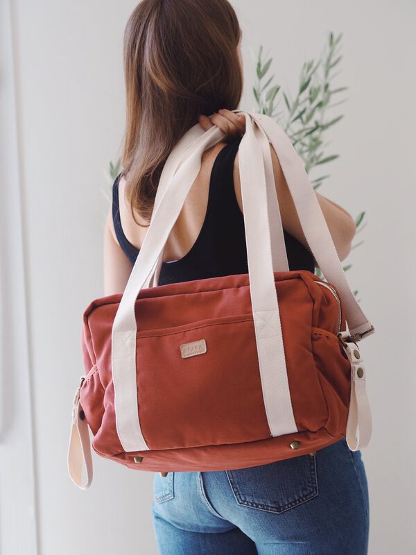 Changing bag Paris brick