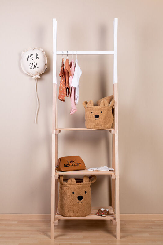 Opbergmand - 25x20x20 Cm - Teddy - Bruin 