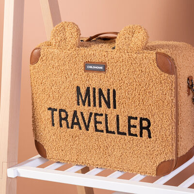 Mini Traveller Valise Enfant - Teddy Brun