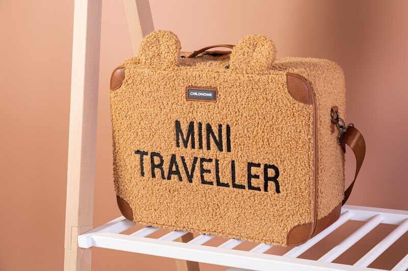 Suitcase Mini Traveller Teddy brown