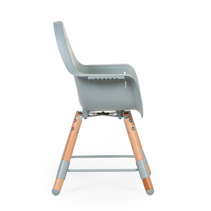 Evolu Chaise Haute - Réglable En Hauteur (50-75 Cm/*90 Cm) - Naturel Menthe (Childhome) - Image 12